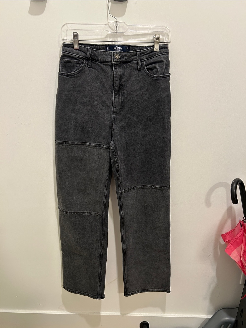 Hollister Charcoal Straight Jeans